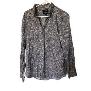 Bonobos Blue Floral Slim Fit L Long Sleeve Button Up Shirt